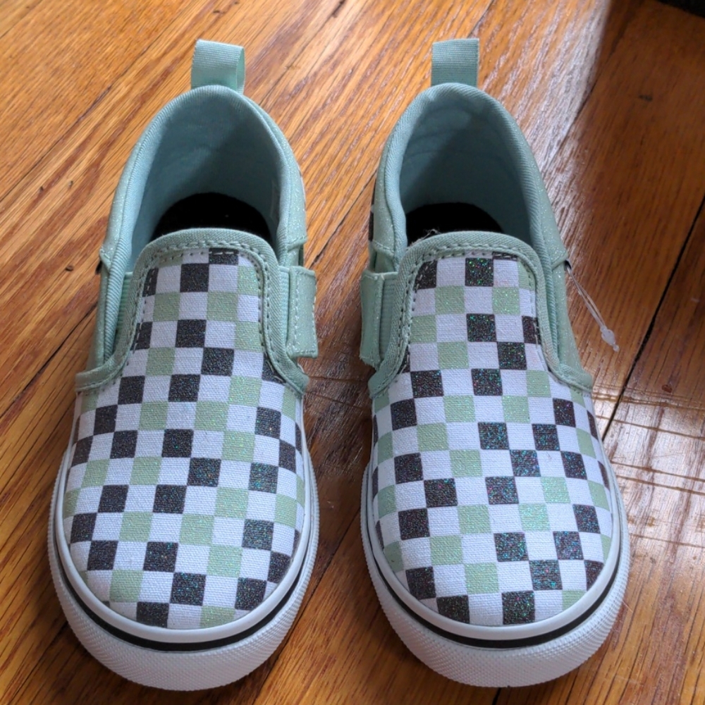 Vans Toddler Glitter Checkerboard Asher Vans